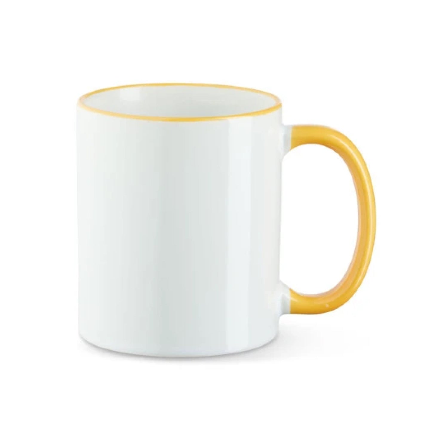 Tasse - Farbrand - Griff farbig