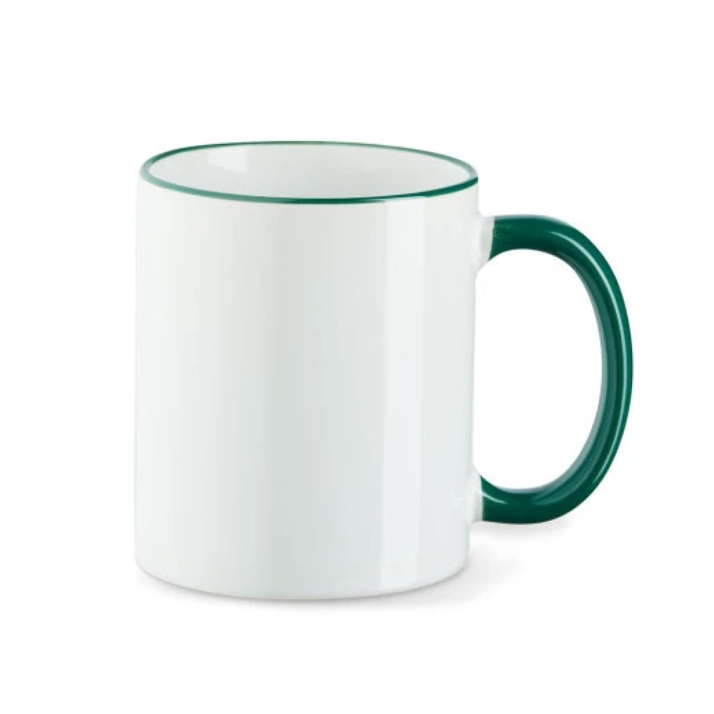 Tasse - Farbrand - Griff farbig