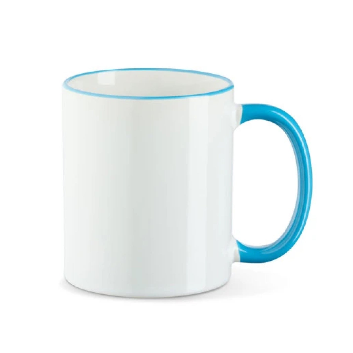 Tasse - Farbrand - Griff farbig