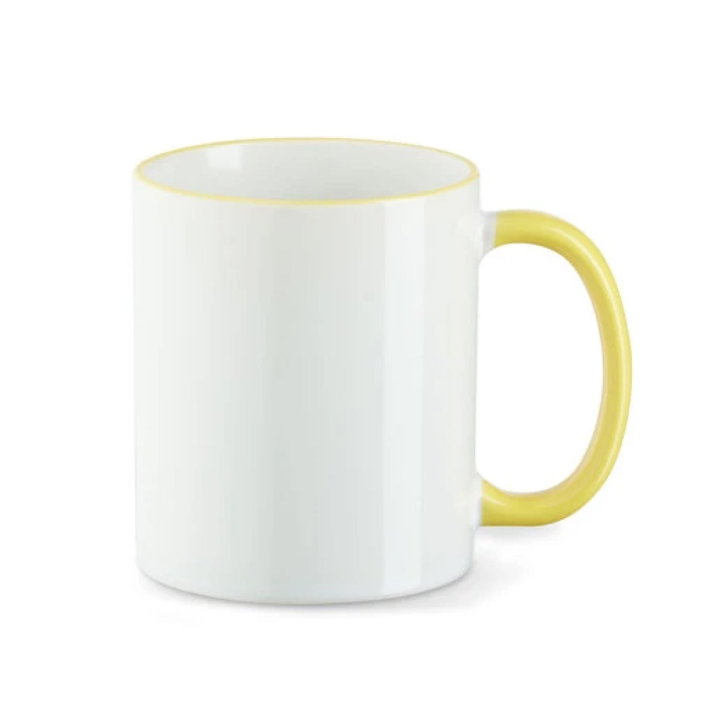 Tasse - Farbrand - Griff farbig