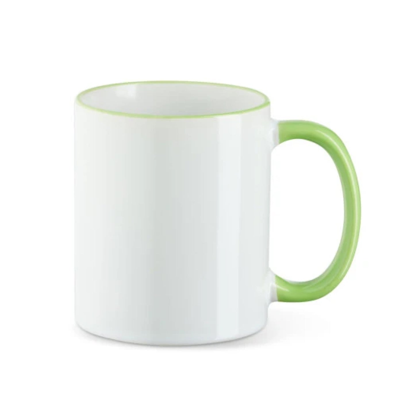 Tasse - Farbrand - Griff farbig