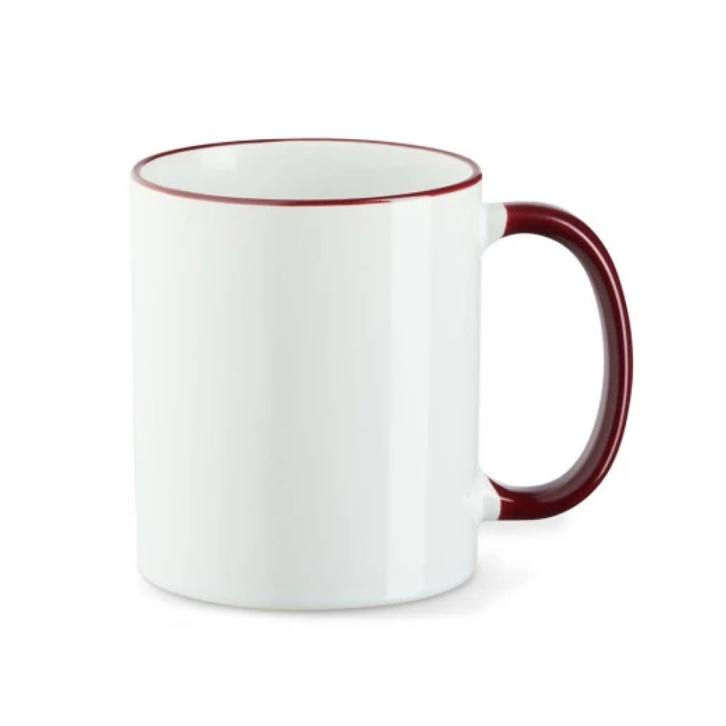 Tasse - Farbrand - Griff farbig