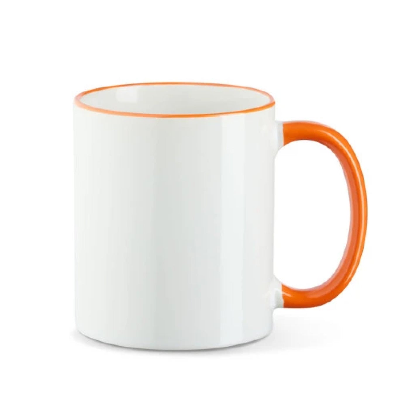 Tasse - Farbrand - Griff farbig