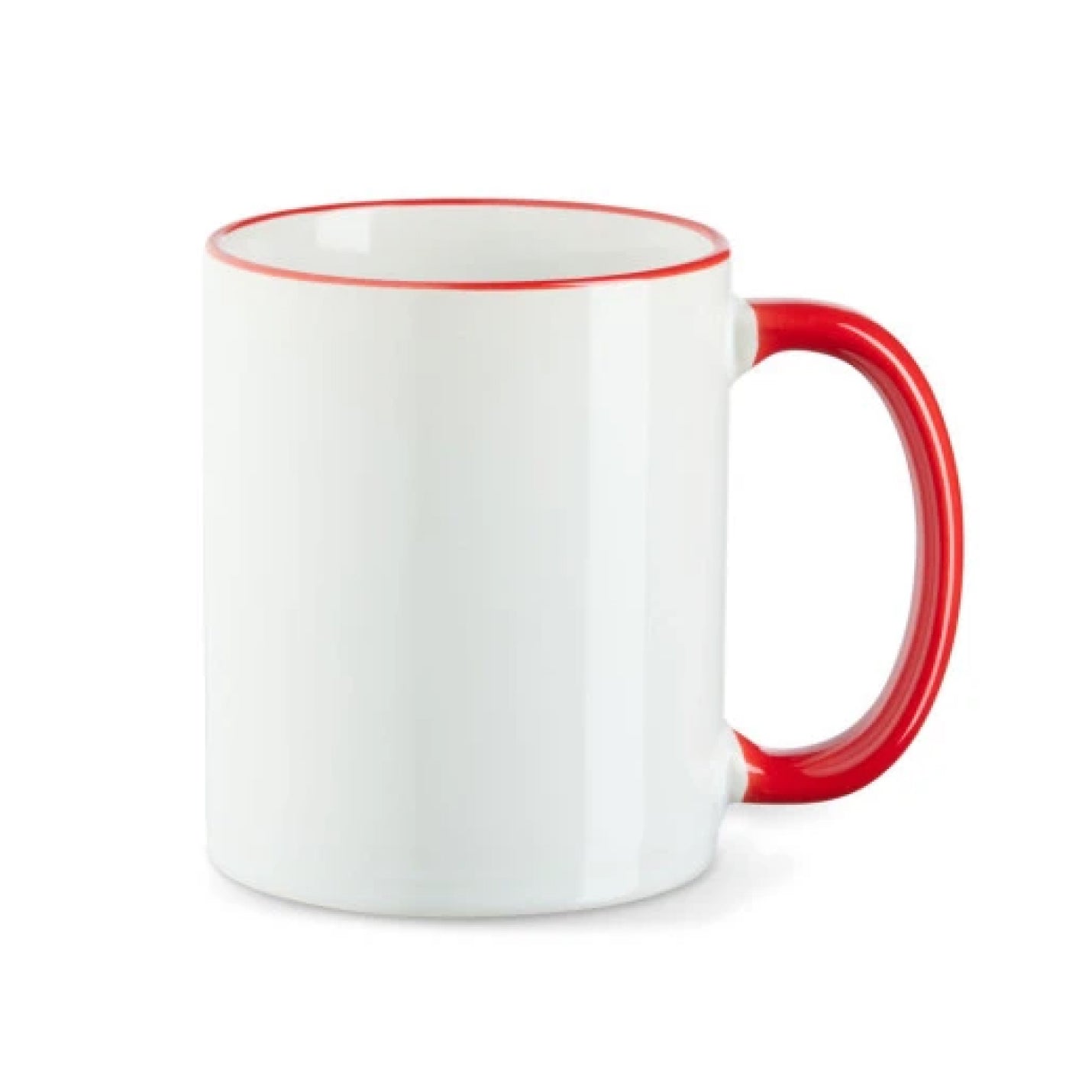 Tasse - Farbrand - Griff farbig