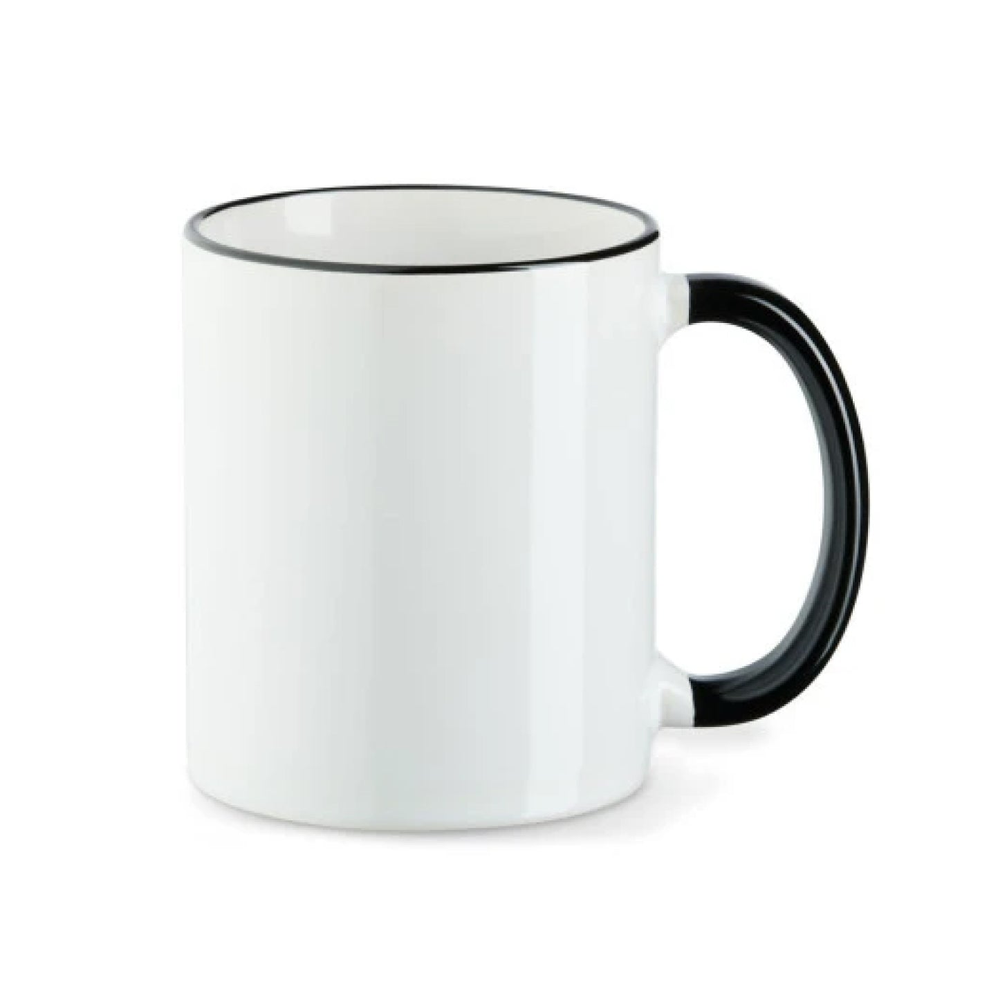 Tasse - Farbrand - Griff farbig